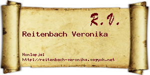 Reitenbach Veronika névjegykártya